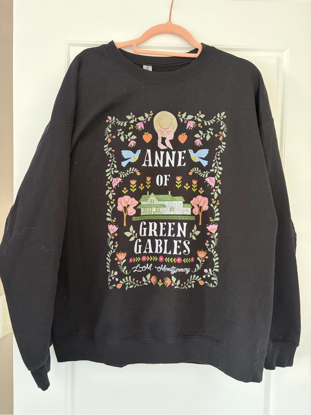 Anne of Green Gables Black Graphic Sweatshirt